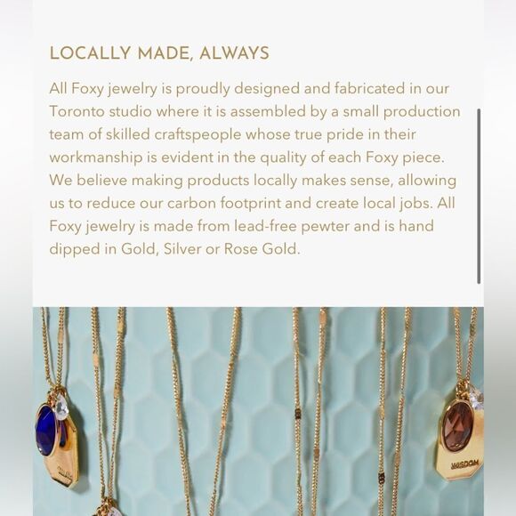 Foxy Originals Matching Set Necklace & Ring Silver Tone & Enamel - Picture 12 of 13